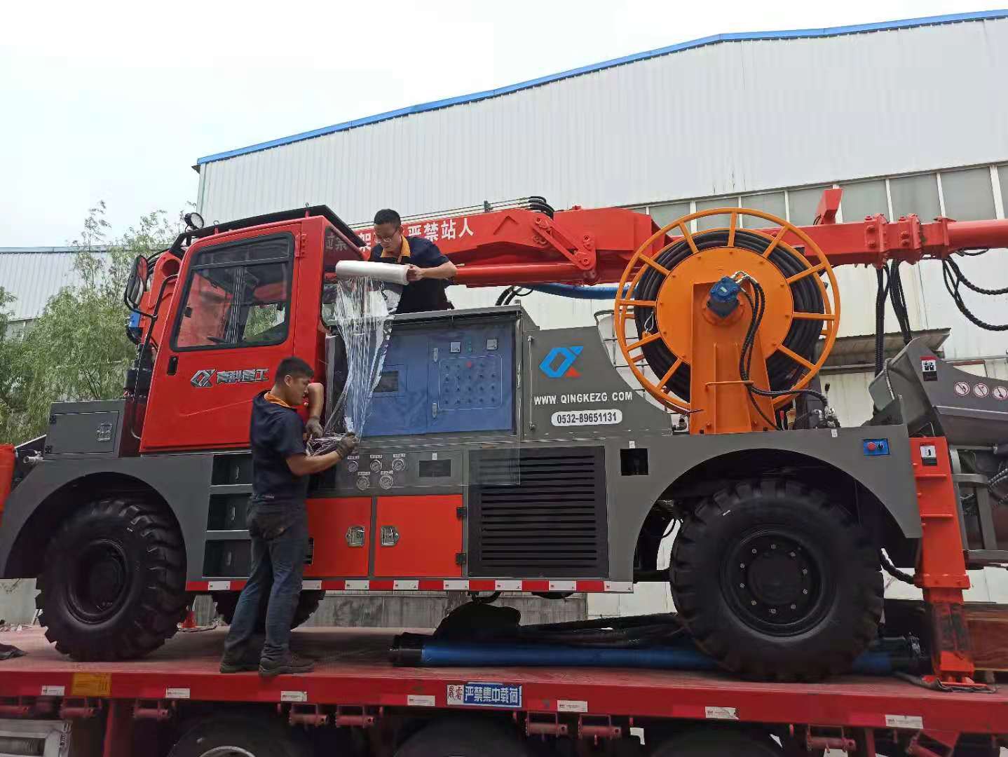 混凝土泵 濕噴臺車 青科重工